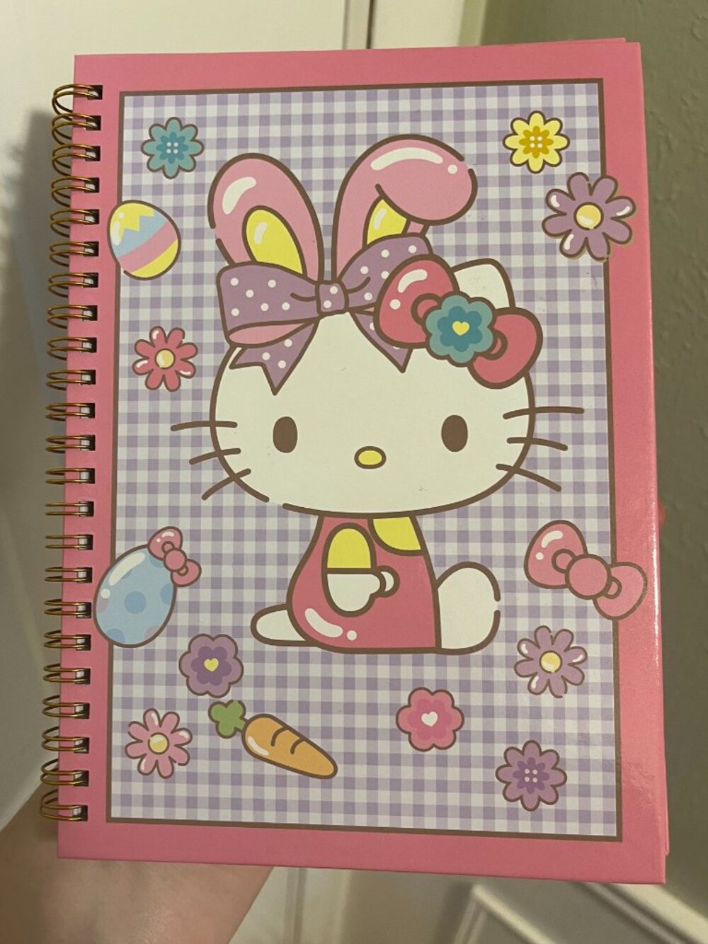 Hello Kitty - Easter Bunny Notebook - 8 inch by 5.5 inch Notebook Journal
